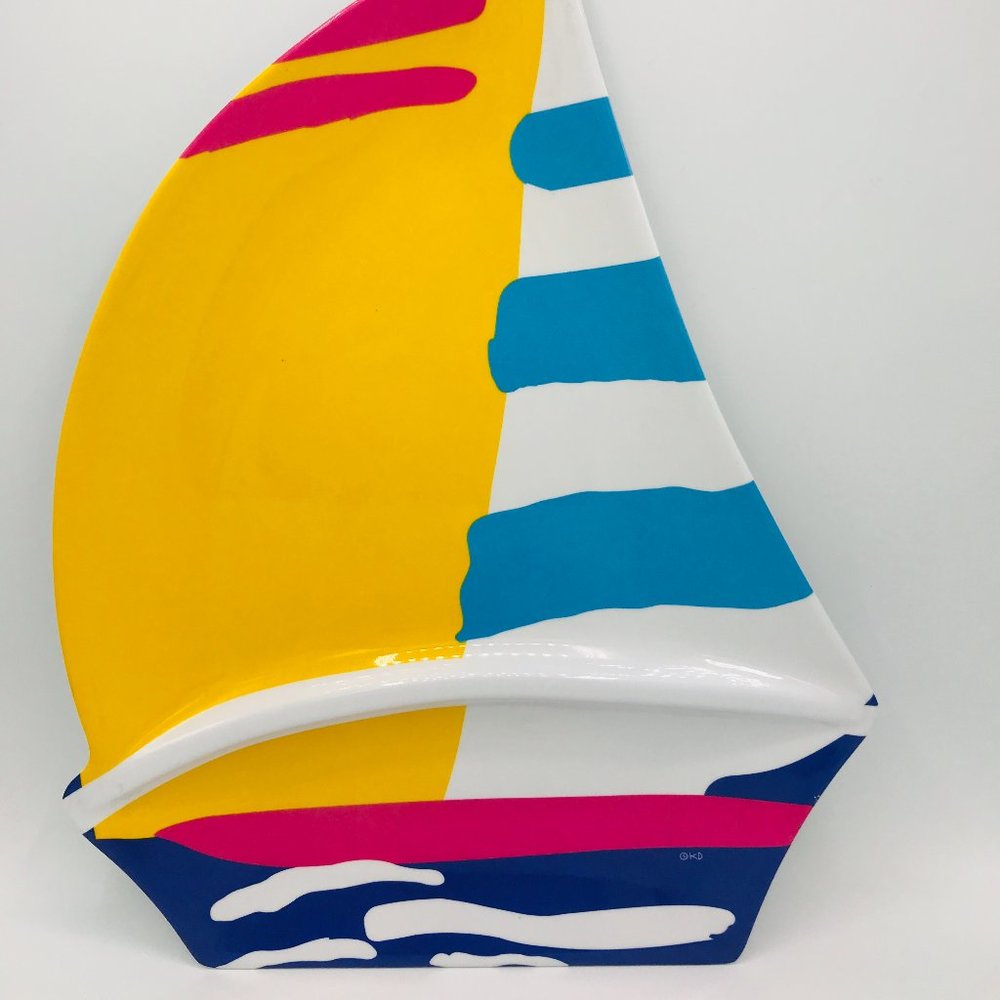 Nautical Sailboat Melamine Serve Tray